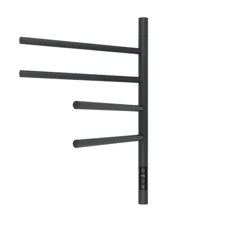 Полотенцесушитель с эл. нагревательным элементом, тип Е2. модель Ti#1 L.43х60.F4 (timer), графит - фото 1